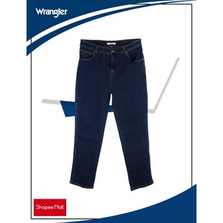Wrangler Ladies Tina Regular Straight Stretch Five Pocket Jeans in Medium Blue Wash