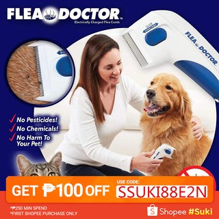Flea Doctor Comb Electric Dog Cat Anti Head Lice Remover Pets Control Flea&tick (1)