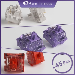 Akko CS Switches v2 for MX Mechanical Keyboard (45 pcs, Vintage White/Lavender Purple/Radiant Red) (1)