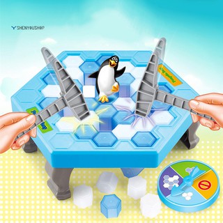 shenyoushop Save Penguin Ice Block Breaker Trap Toys Children Table