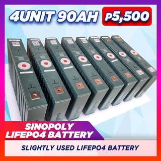 Lifepo4 Battery 4pcs SinoPoly 3.2V 90ah Prismatic LiFePO4 Lithium Ion Phosphate Cell Battery