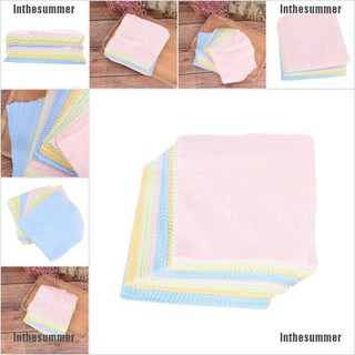 Inthesummer❥ 10X Microfiber Cleaner Cleaning Cloth For Phone Screen Camera Lens Eye Glasses