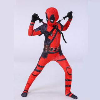 Superhero Cool Deadpool Halloween Costume For Kids Movie Cosplay Suit For Boys Anime Event Gift Performance Show Party (2)