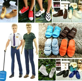Colletictable Items KEN Doll Soldier Shoes, Slippers, Boots