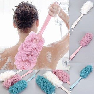 beautiful Bath Sponge Long Handle Shower Puff With Handle Bath Back Brus