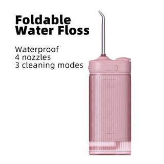 Portable Water Flosser Electric Oral Irrigator Dental Irrigator Teeth IPX7 Waterproof Rechargeable B