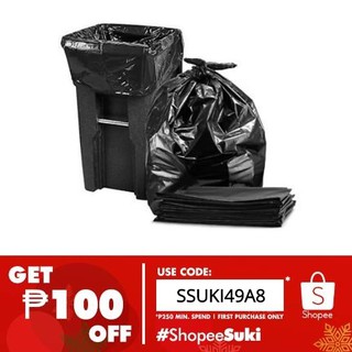 HD Trash Bag / Garbage Bag Black (Medium) 100 pcs.