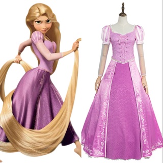 In Stock Movie Anime Tangled Princess Rapunzel Fancy Dress Vest Anime Cosplay Costume Halloween Carnival Cosplay Costume