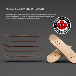 【Hot Sale/In Stock】 Maple finger skateboard professional toy finger skateboard mini set professional (2)