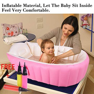 Inflatable Baby Bath Tub（pink）