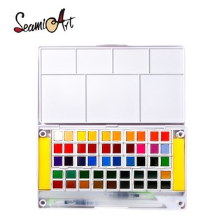 SeamiArt Superior 12 18 24 30 36 40 48 Color Solid Watercolor Set