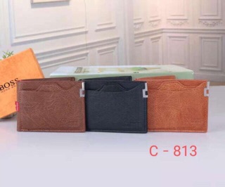 Emi-Men Leather Wallet With Box & Men Short Wallet
