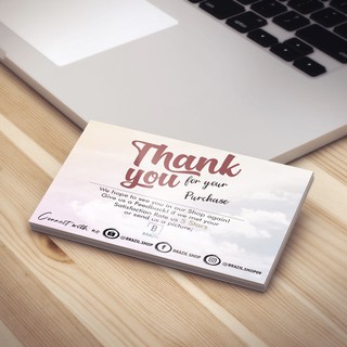 50PCS LAMINATED PERSONALIZED THANK YOU CARD / CALLING CARD / BUSINESS CARD | HIGH QUALITY
