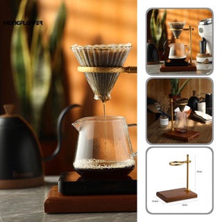 hongflower Elegant Coffee Filter Stand Brewing Coffee Filter Holder Exquisite Workmanship for Home