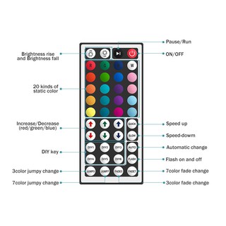 DC12V Mini LED RGB Controller IR Remote Controller For 3528 5050 RGB LED Strip Lights (8)