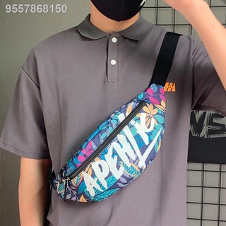 Trendy brand messenger bag sports men s bag Japanese street backpack men s chest bag hip-hop shoulde
