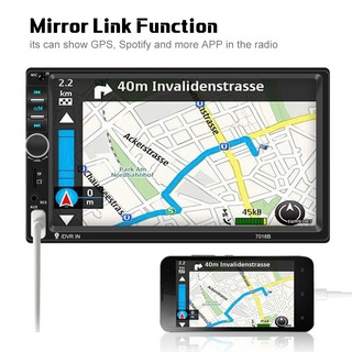 7018B Car Radio 7" 2 Din LCD Touch Screen Multimedia Player Audio Stereo Bluetooth Mirror-Link (5)