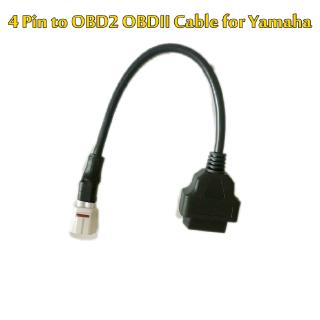 Diagnostic 4 Pin to OBD2 OBDII Cable Harness Adapter for Yamaha FZ09 XSR900 R6