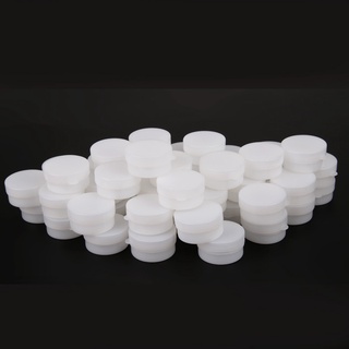 50pcs 5g Empty Cosmetic Jar Makeup Container Round Refillable Bottles Face Cream Eyeshadow Gel Suncr