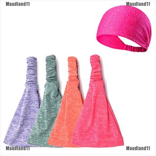 【maud•AND】Mens Women Sweat Sweatband Headband Yoga Gym Running Stretch Sports