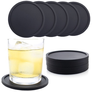 Coffee Cup Coaster Silicone Cup Pad Anti Slip Insulation Round Pad Cup Mat Hot Drink Holder Mug Placemat