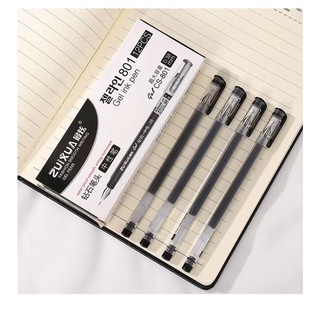 12pcs/set 3 Colors Gel Pen Test Good High Capacity Black Gel Ink Pens 0.5mm Office School Supplies