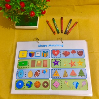 Shape Matching Detachable (Velcro) Fully Laminated Learning Materials