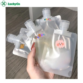 ★LuckyCo★ Travel portable lotion dispensing bottle set dispensing bag shampoo shower gel