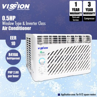 [ONHAND] Vission 0.5HP Window Type Inverter Class Aircon Air Conditioner SMT-05-ECO (1)