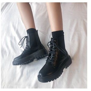 Martin boots--net celebrity ins trendy shoes Martin boots women 2021 new wild spring and autumn single boots summer thin section of the British style short boots
