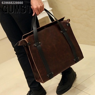 ◇♚◐GUMST 2021 New leather Men Bag Leisure Men's Business Messenger Bags Portable Briefcase Bag Lapto