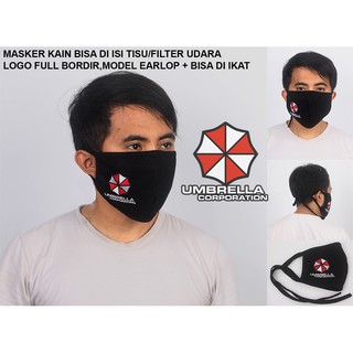 Cloth Mask umbrella corporation resident evil Embroidery logo