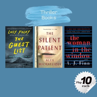 The Guest List, The Silent Patient, The Woman in the Window