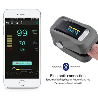 【Ready Stock】Oximetro Bluetooth De Dedo Pulso Oximetry Pulse Oximeter Saturometre Oxygen Meter Pulsiometro Heart Rate Monitor Oled Pulsometer
