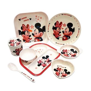 Mickey Mouse melamine children's tableware all kinds of anti-drop tableware, plates, bowls