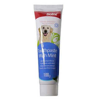 Bioline Toothpaste with Mint Flavor Dental Care Pet Dog Toothpaste 100g (TOOTHPASTE ONLY) (3)