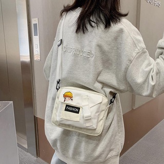 ✳Japanese shoulder bag messenger small bag female niche design 2020 new wild student ins canvas smal