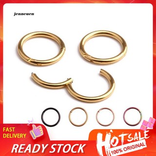JNUN➸1 Pc 16G 14G Hinged Segment Hoop Ring Stainless Steel Lip Nose Septum Piercing