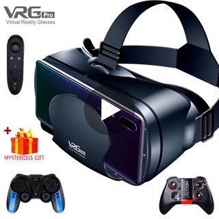 Virtual Reality 3D VR Headset Smart Glasses Helmet for Smartphones Cell Phone Mobile 7 Inches Lenses