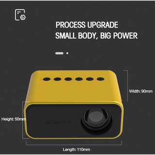Mini projector HD home 1080P LED mini projector USB portable mobile phone with screen projector (3)