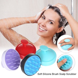 【Ready Stock】C & R Soft Silicone Head Massager Comb Hair Scalp Massaging Shampoo Brush Scalp Scrubber