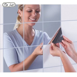 16PCSl High Quality Square Mirror Wall Stickers FOR HOME (2)