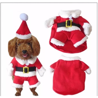 ◎☂✐♥️PET DOG CAT CLOTHES HAT CHRISTMAS SANTA CLAUS COSTUME