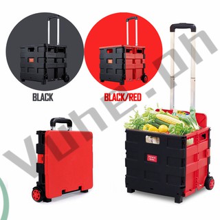 VH Smart Folding Shopping Cart Grocery Cart Trolley Basket Storage Cart Usefull