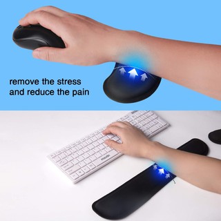 【BEST SELLER】 Memory Foam Keyboard Wrist Rest Pad /Superfine Fiber Wrist Rest Ergonomic Mouse Pad /N