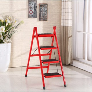 ☍✁Mini 3\4 step stool Portable sturdy non-slip lightweight foldable home kitchen ladder practical la