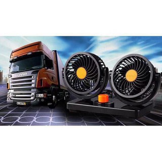 Electric Cooling Air Conditioning Truck 12v 24v Double Headed Vehicle Fan Low Noise Car Fan