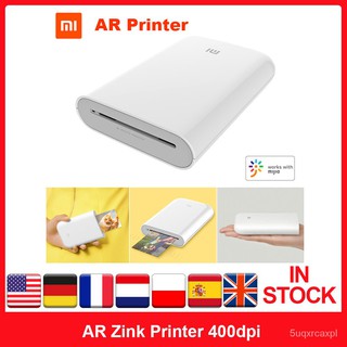 Xiaomi mijia AR Printer 400dpi Portable Photo Mini Pocket With DIY Share 500mAh picture printer pock