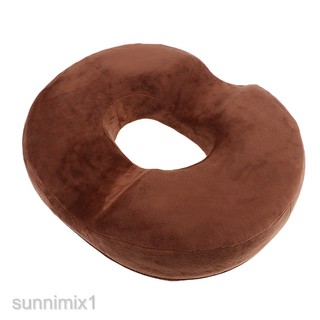 Donut Seat Cushion Pillow Memory Foam Orthopedic Tailbone Pain Relief