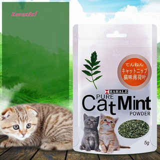 XA_5g/Pack Cat Mint Powder Natural Catnip Pet Kitten Mouth Cleaning Flavor Treats